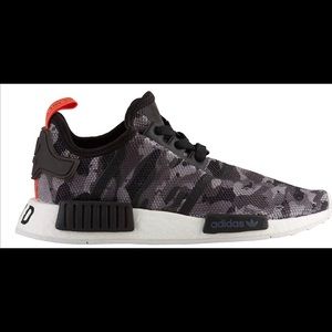 Adidas NMD R1 J Grey Camo Big Kids size 5.5